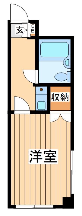 みすきゃんさす相模原(1K/2階)の間取り写真
