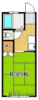 コーポ森永(1K/1階)の間取り写真
