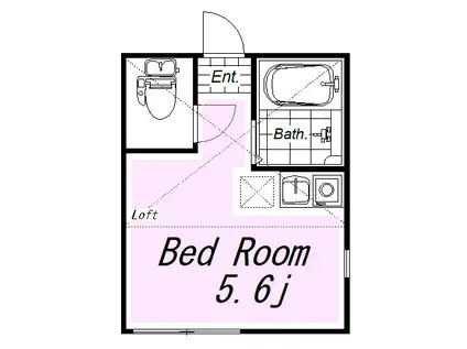 ユナイト追浜ストレーザ(ワンルーム/1階)の間取り写真