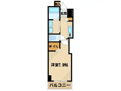 REVE ESTUAIRE VII(1K/5階)の間取り写真