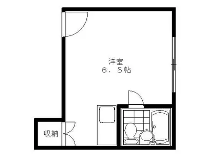 サンライフ青山台(ワンルーム/2階)の間取り写真