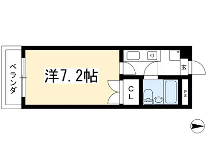 メゾン寺ノ内(1K/3階)の間取り写真