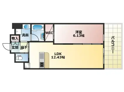 プレジオ永和ASIAN(1LDK/15階)の間取り写真