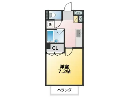 GRAICIOUS S-PLACE(1K/1階)の間取り写真