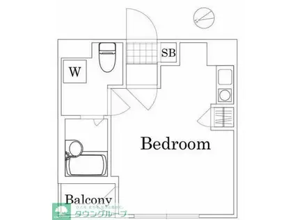 ファーストプレイスCQレジデンス(ワンルーム/3階)の間取り写真