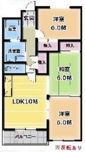 ブエナビスタ高砂(3LDK/2階)の間取り写真