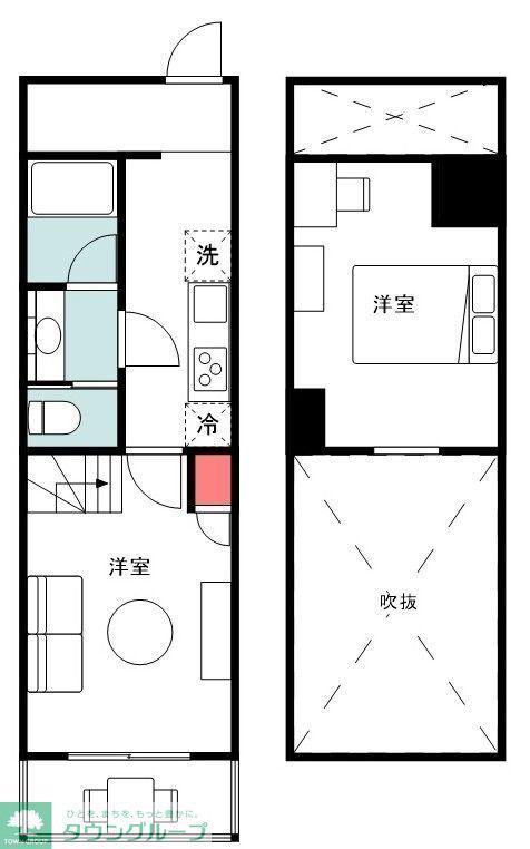 板橋マンション(1K/1階)の間取り写真