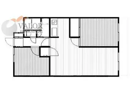 エクレールHARUI(2LDK/3階)の間取り写真