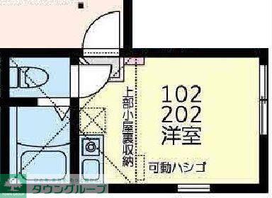 コート・ライズ神大寺(ワンルーム/2階)の間取り写真