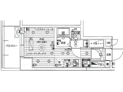 LE-LION大塚(ワンルーム/7階)の間取り写真