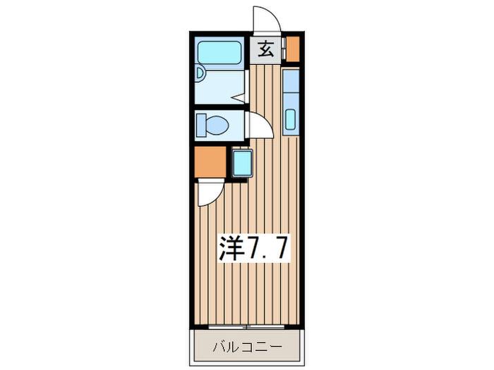 フローレンス(ワンルーム/2階)の間取り写真
