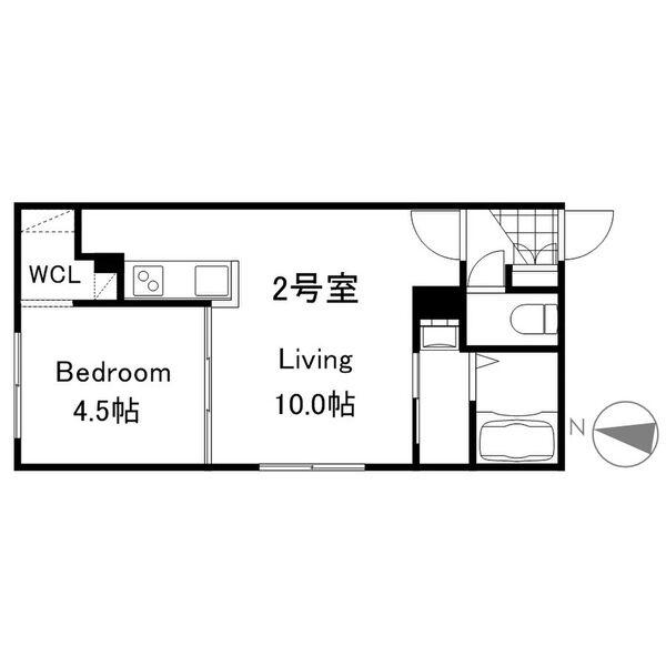 NOJU S20W8(1LDK/4階)の間取り写真