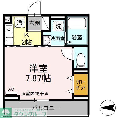 COMFORT YUUYA(1K/2階)の間取り写真