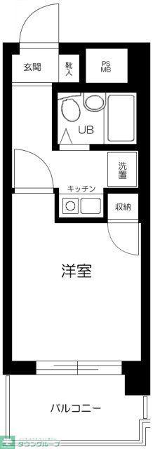 カテリーナ荻窪(1K/2階)の間取り写真