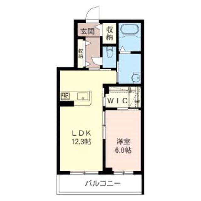キャニオン(1LDK/3階)の間取り写真