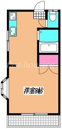 メゾン武蔵野(ワンルーム/1階)の間取り写真