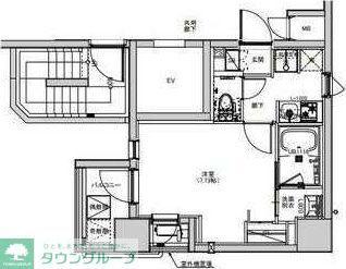 S-RESIDENCE綾瀬RIVIE(1K/8階)の間取り写真