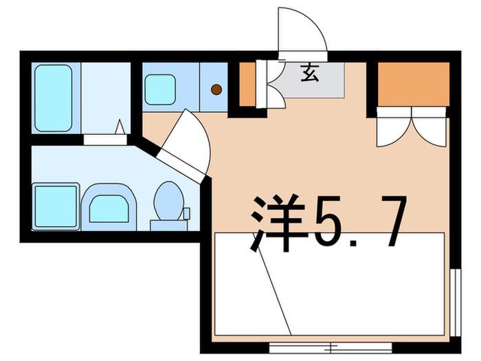CONTEL HATANODAI(ワンルーム/3階)の間取り写真
