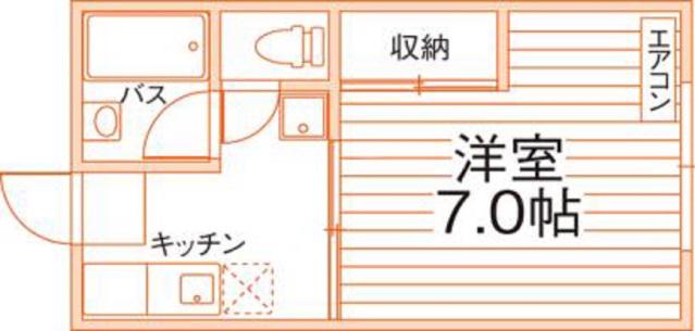 菅コーポ(1K/2階)の間取り写真