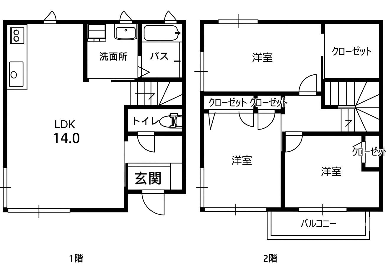 プリスティナ・ヘーベ(3LDK/1階)の間取り写真