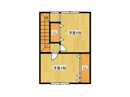 NC弐番館(2LDK/1階)の間取り写真