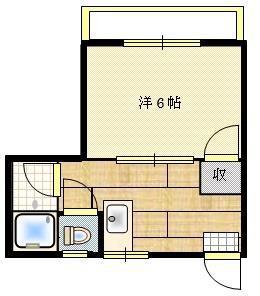 メゾンXYZ(1K/2階)の間取り写真