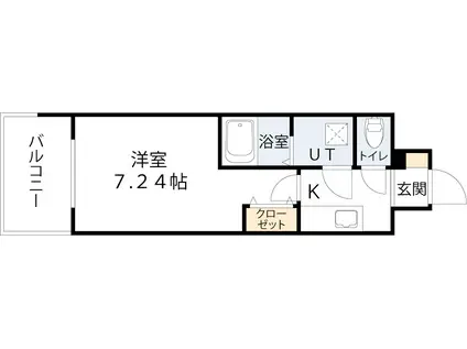 GROOVE今福鶴見(1K/10階)の間取り写真