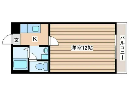 サン・メリーナ(1K/2階)の間取り写真