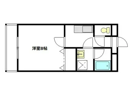 石田ビル(1K/3階)の間取り写真