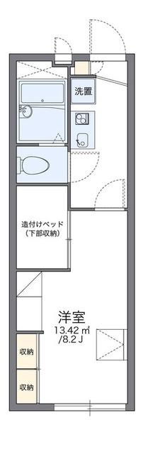 レオパレスSIRHOUSE(1K/2階)の間取り写真