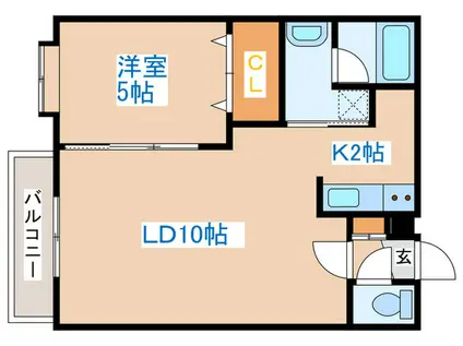 NOVA24軒(1LDK/3階)の間取り写真