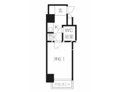 ダイアパレス上野(1K/3階)の間取り写真