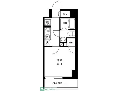 アーバンパークお花茶屋(1K/10階)の間取り写真
