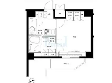 ルーブル板橋東新町壱番館(1K/9階)の間取り写真