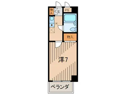 グレイス91(1K/3階)の間取り写真
