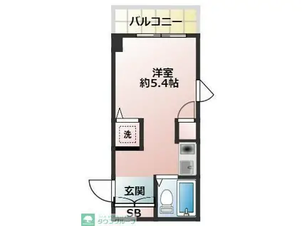 ノーブルコート子安(ワンルーム/3階)の間取り写真