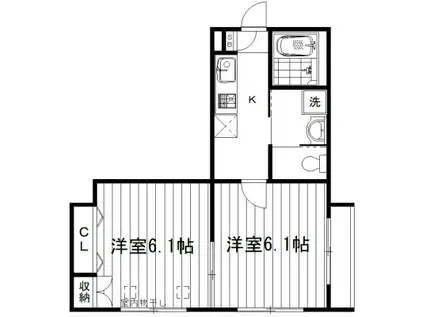 EXCEL PIGEON(2K/2階)の間取り写真