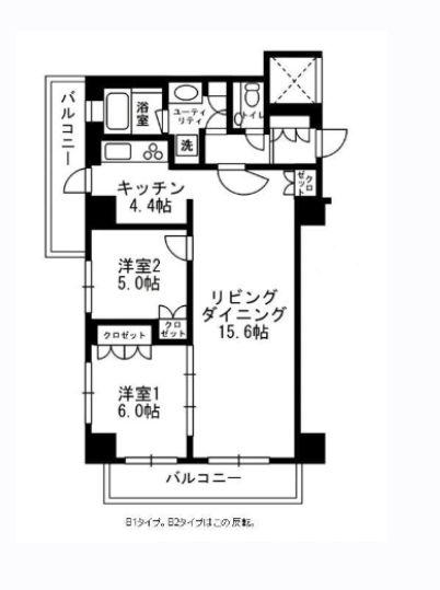 アーバンパーク代官山II(2LDK/4階)の間取り写真