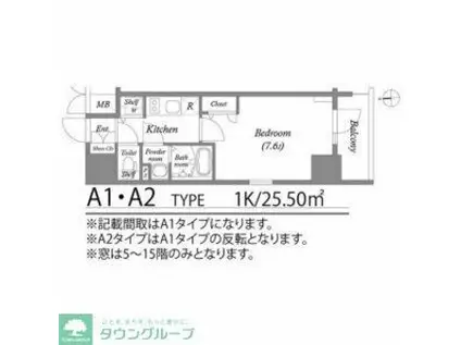 エスリード大須プレシア(1K/4階)の間取り写真