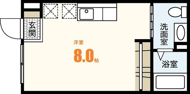 ソア長束(ワンルーム/1階)の間取り写真