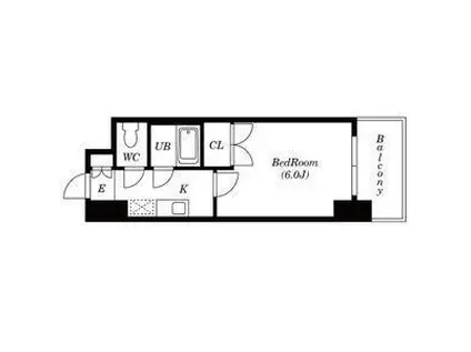 ルミエール芳野(1K/2階)の間取り写真