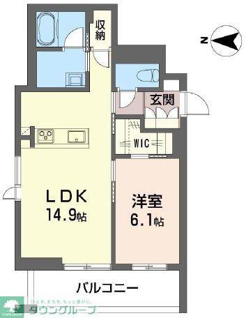 センターレジデンス グランデ(1LDK/3階)の間取り写真