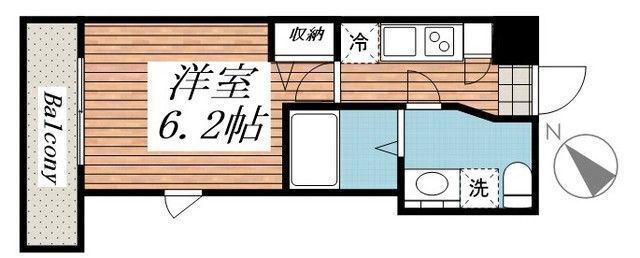 エトワール大福(2LDK/1階)の間取り写真