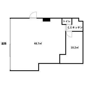 ルミエール芳野(ワンルーム/1階)の間取り写真