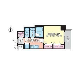 AVANTI ATSUTA(1K/4階)の間取り写真