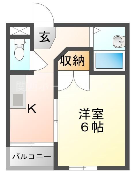 アンビエントマツダ(1K/3階)の間取り写真