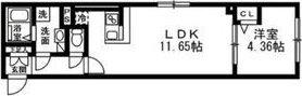 SOLASIA RESIDENCE 武蔵小山(1LDK/1階)の間取り写真
