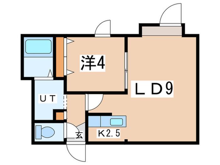 モントレ表参道(1LDK/2階)の間取り写真