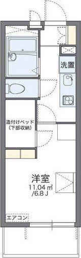 レオパレス南高浜(1K/2階)の間取り写真