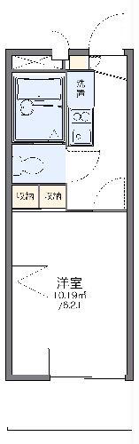 レオパレスフルール竹ノ下(1K/3階)の間取り写真